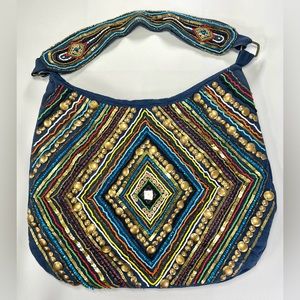 🌺Nine West Tikabead Canvas Hobo Bag🌸🌺